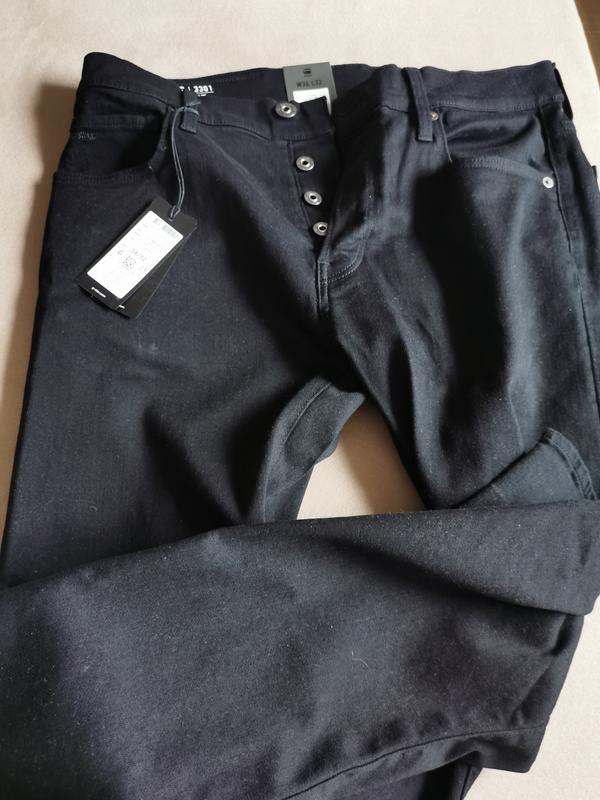 Jeans 3301 Slim, Negro