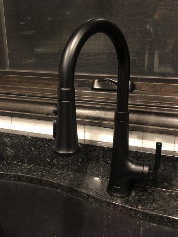 Black faucet