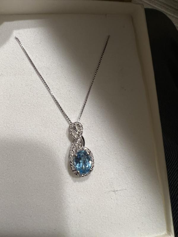 Blue topaz necklace sale kays jewelers