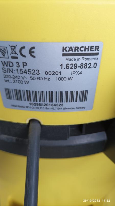 Aspirateur eau et poussière 1.629-882.0 MV 3 - Karcher