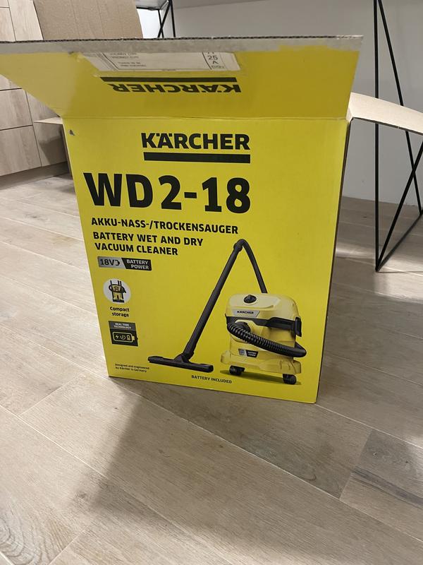 Kärcher WD 2-18 12 L Aspirateur sans sac Sec&humide 245 W Sac à