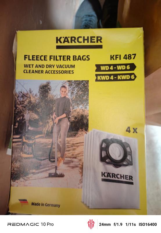 13 Sacchetti Filtro in Vello Copatibile con KWD1 KWD2 KWD3 WD2 Plus