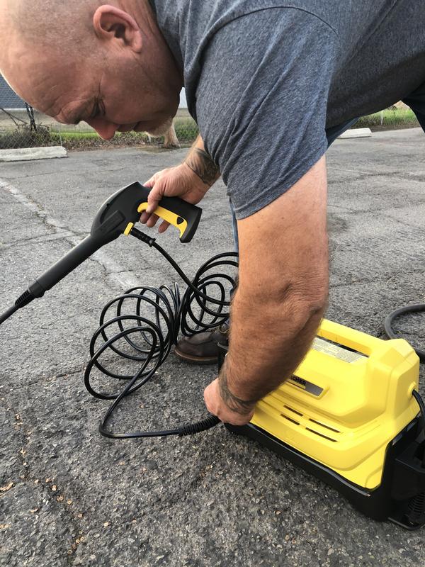 Borrow Karcher small portable Jet pressure washer with two Lance  attachments B102