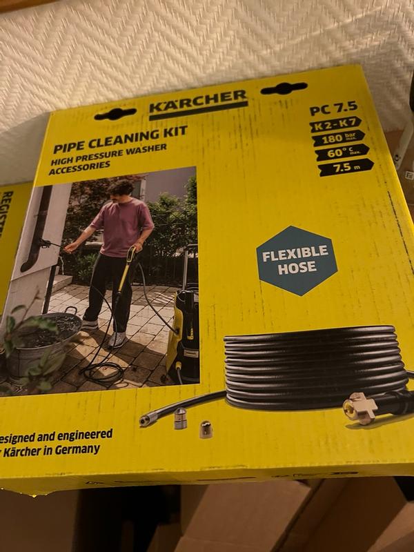 Diceevil Kit De Nettoyage Canalisations 30m Pour Karcher K2 à K7 - Tuyau Débouchage 180 Bar Avec Buses Rotatives