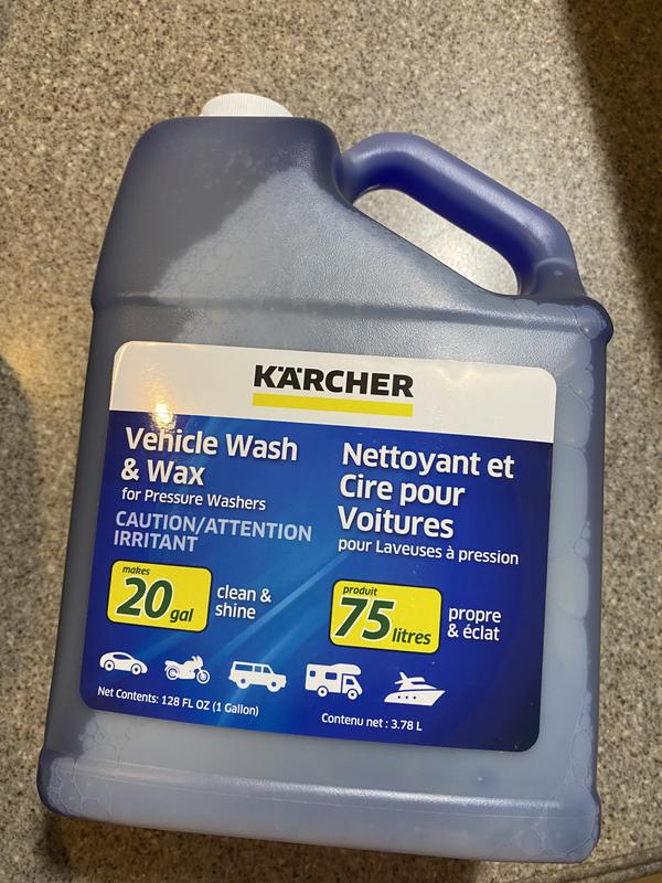 Karcher Car Wash Wax Soap for Pressure Washers, Vehicle 1 Gallon