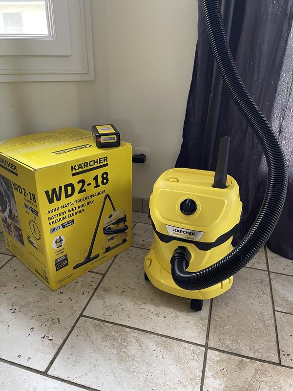 Aspirateur Eau et Poussière KÄRCHER WD2 1000 Watts Jaune KAAS48009