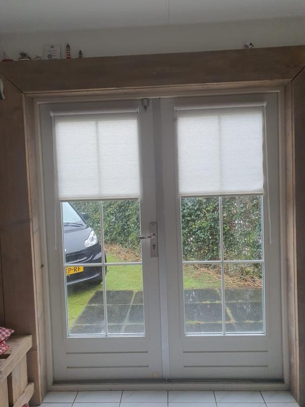 Decosol 401 rolgordijn lichtdoorlatend beige gemeleerd 150x190cm