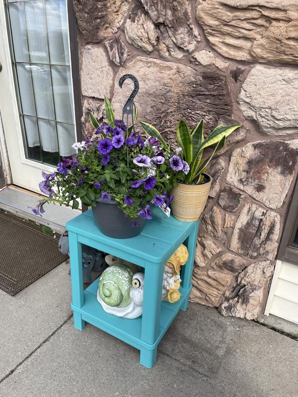 Deluxe Adirondack Two Tier Side Table - Gray - Keter US