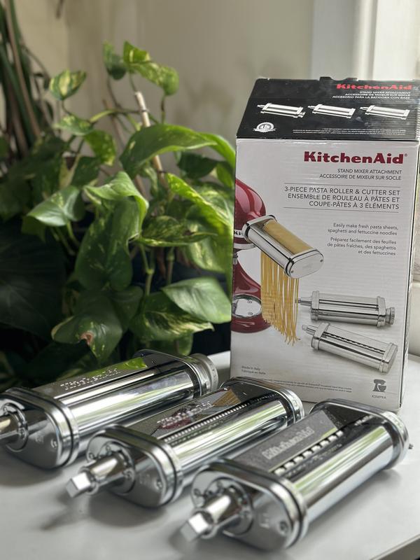 KitchenAid KSMPRA Stand Mixer 3-Piece Pasta Roller and Cutter Attachment ( mixer not include)