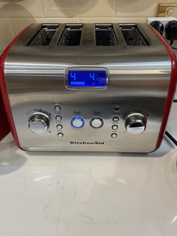 KitchenAid 5AKMT423ER Artisan 4 Slice Toaster - Empire Red at The Good Guys