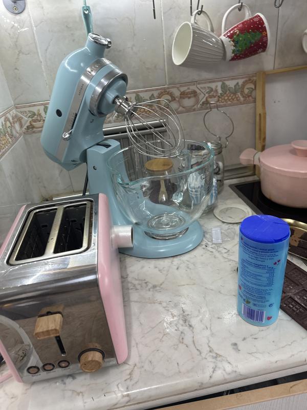 Frusta In Acciaio Inox K Aid 5KSM5THWWSS Per KitchenAid Artisan, Lavabile In Lavastoviglie, Testa Inclinabile