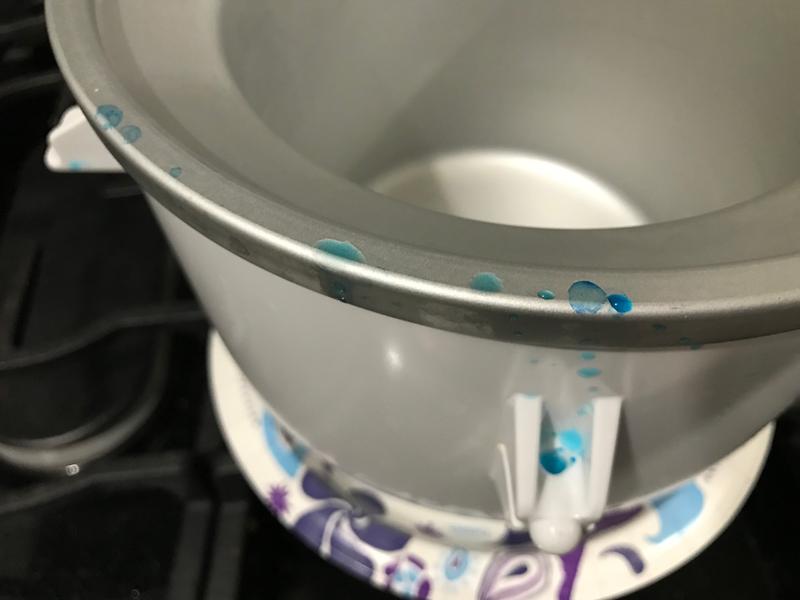 Kitchenaid ice cream best sale maker leaking blue liquid