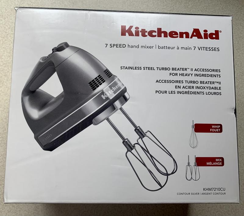 KitchenAid 7-Speed Hand Mixer selling in Contour Silver