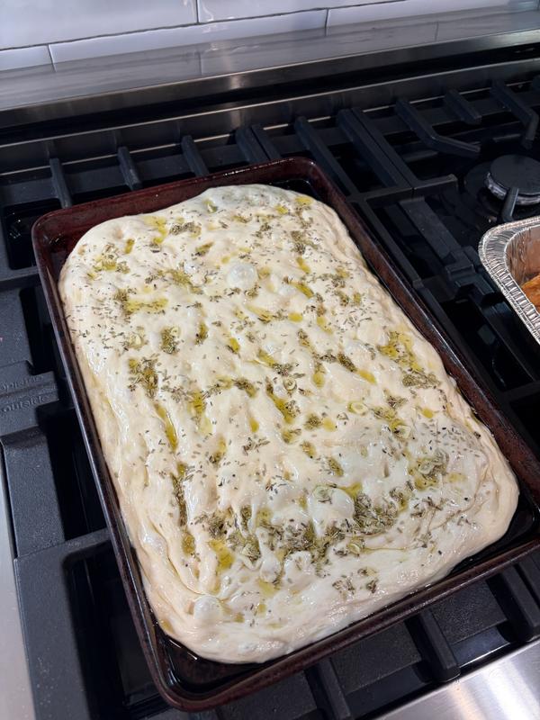 Scallion buns and homemade focaccia!