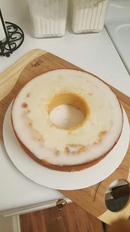 Lemon sour cream cake