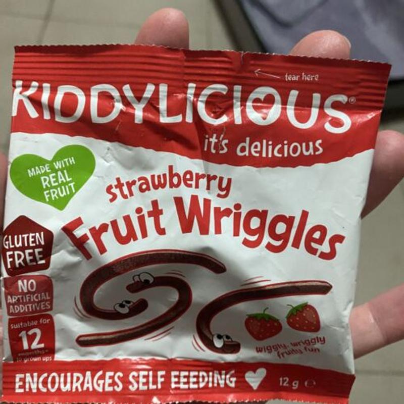 Kiddylicious Strawberry Wriggles 4 Pack