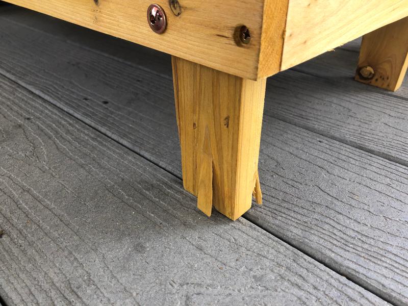 Leg of chair splitting in less than a month!