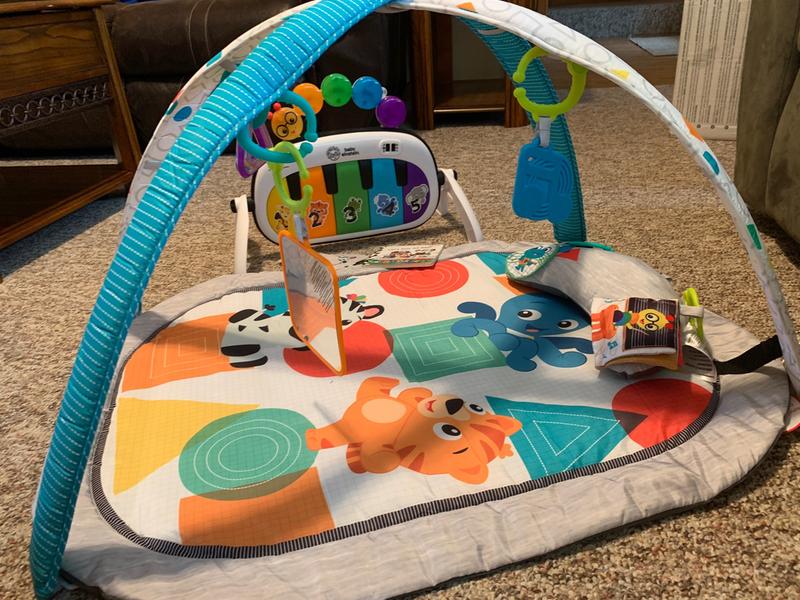  Baby Einstein 4-in-1 Kickin' Tunes Music and Language Play Gym  and Piano Tummy Time Activity Mat : Baby