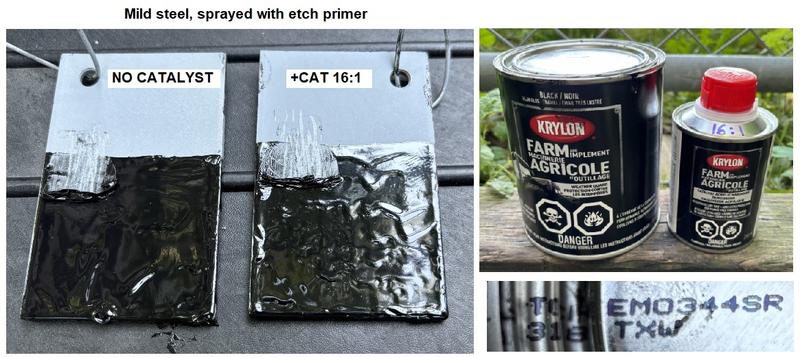 Farm paint test (on primed steel)