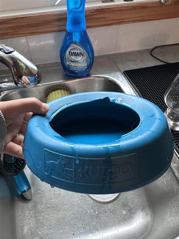 broke at the seams of the bowl