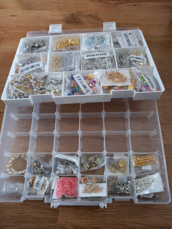 Bead Storage Box wth 13 Compartments 270x180x40mm - Beads And Beading  Supplies from The Bead Shop Ltd UK