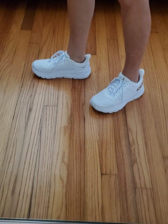 hoka clifton 7 white white