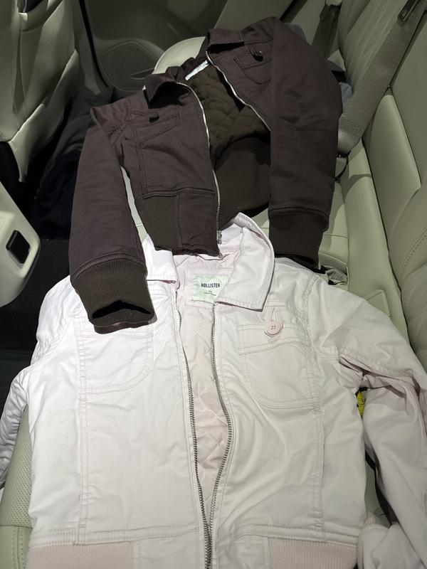 Women's Twill Zip-Up Jacket | Women's Clearance | HollisterCo.com