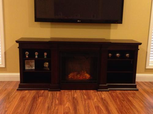Real Flame Fresno 72 In Media Console Electric Fireplace Tv Stand