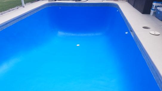 dark blue swimming pool paint