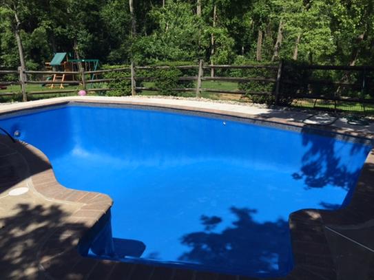 dark blue swimming pool paint