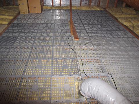 Attic flooring system