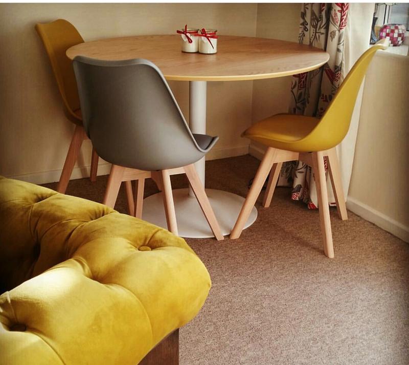 Jerry Navy Dining Chair With Solid Oak Legs Buy Now At Habitat Uk