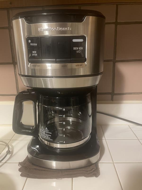 Hamilton Beach Programmable Front-Fill Coffee Maker 9277618 HSN
