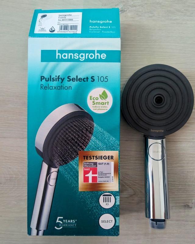 hansgrohe Handbrausen: Pulsify Select S, 3 Strahlarten, Art