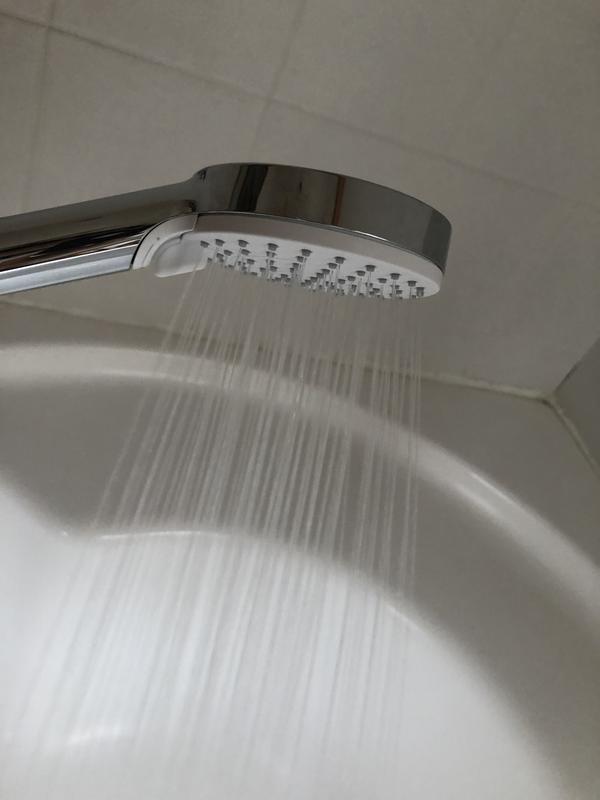 Hansgrohe Crometta Pommeau Douche 2 Jets - Douchette Main Ronde 100mm Blanc/Chromé