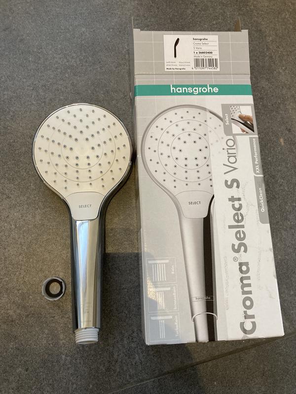 Hansgrohe Handbrause Croma Select S Vario mit Strahlarten Weiß-Chrom kaufen bei OBI