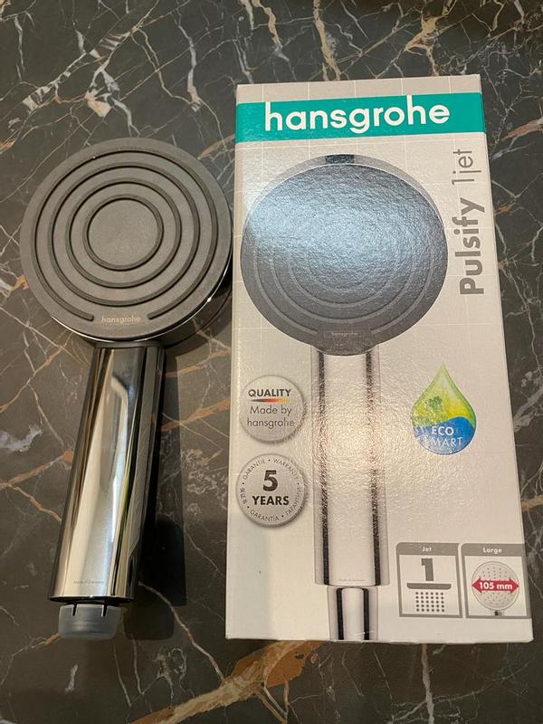 Pommeau De Douche Hansgrohe Pulsify S 105 Mm - Économie D'eau EcoSmart+, Anti-calcaire, Bronze Brossé