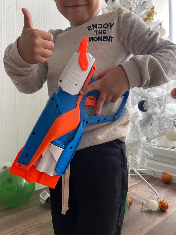 Blaster Nerf N Series Agility - Compact Avec Barillet Rotatif 6 Fléchettes | 12 Fléchettes N1 Incluses | Pour Enfants Dès 8 Ans