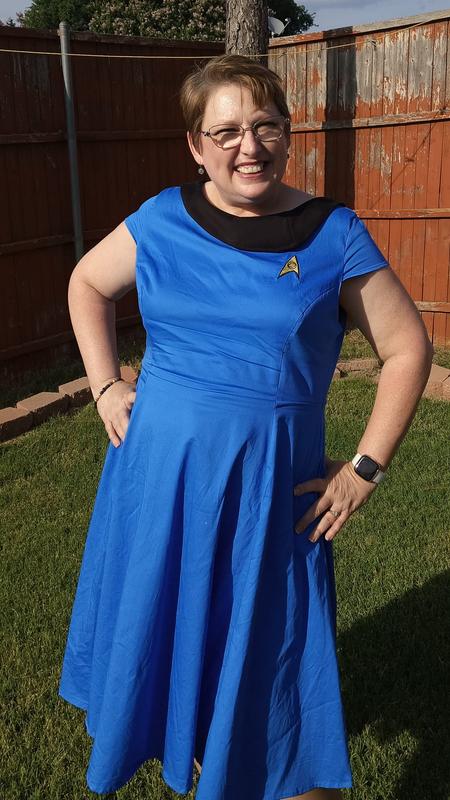 Her Universe Star Trek Blue Uniform Retro Dress Her Universe Exclusive |  Her Universe