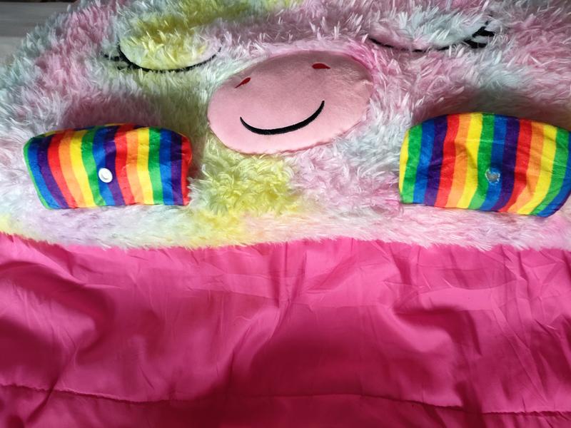 Happy Nappers 2029 Kids Sleeping Bag, Large, Rainbow Unicorn