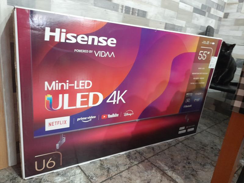 Hisense Smart TV Class U6 Series Mini-LED ULED 4K UHD Google Smart TV de 65  pulgadas (65U6K, modelo 2023) - QLED, atenuación local de matriz completa