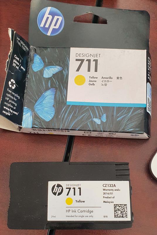 HP 711 3-pack 29-ml Yellow DesignJet Ink Cartridges - (CZ136A