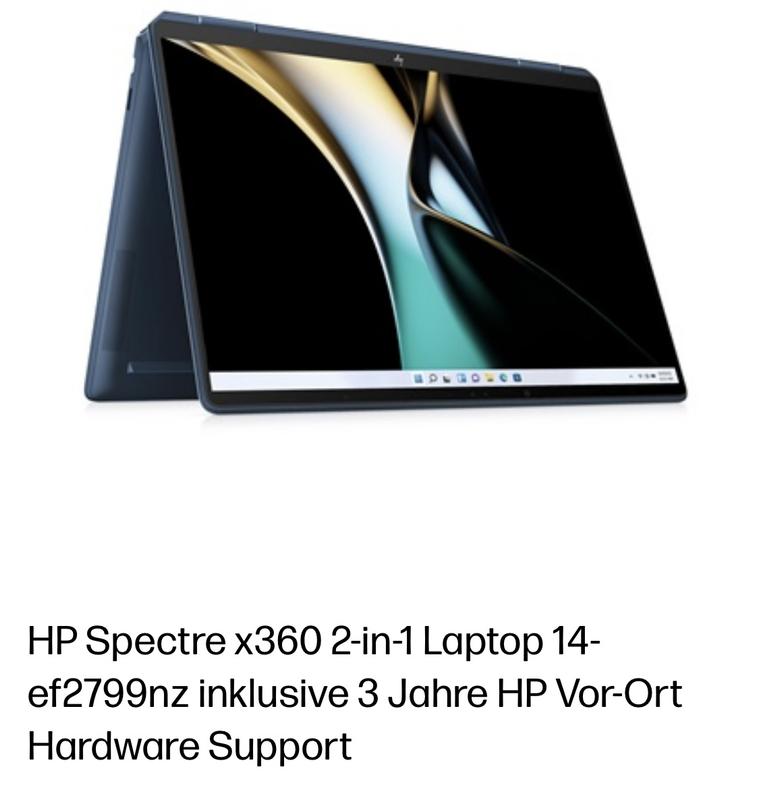 HP Spectre 2-in-1 x360 13.5 inch Laptop 14-ef2040TU - Black HP Spectre 2-in-1 x360 13.5 inch Laptop 14-ef2040TU - Black