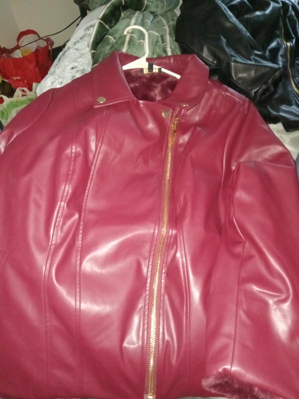 IMAN Global Chic Reversible Faux Fur to Faux Leather Jacket