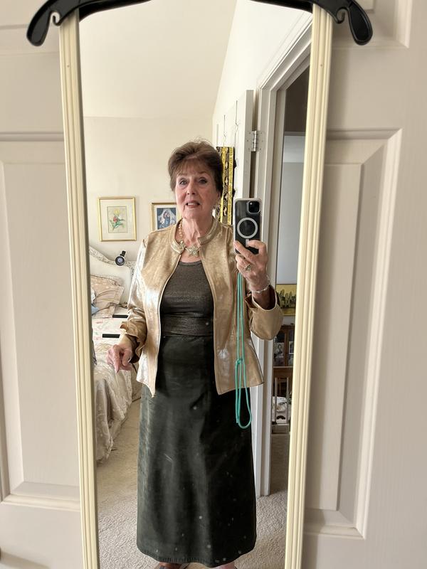 C Wonder by Christian Siriano Metallic Knit Ruffle Jacket C Wonder by Christian Siriano Metallic Knit Ruffle Jacket