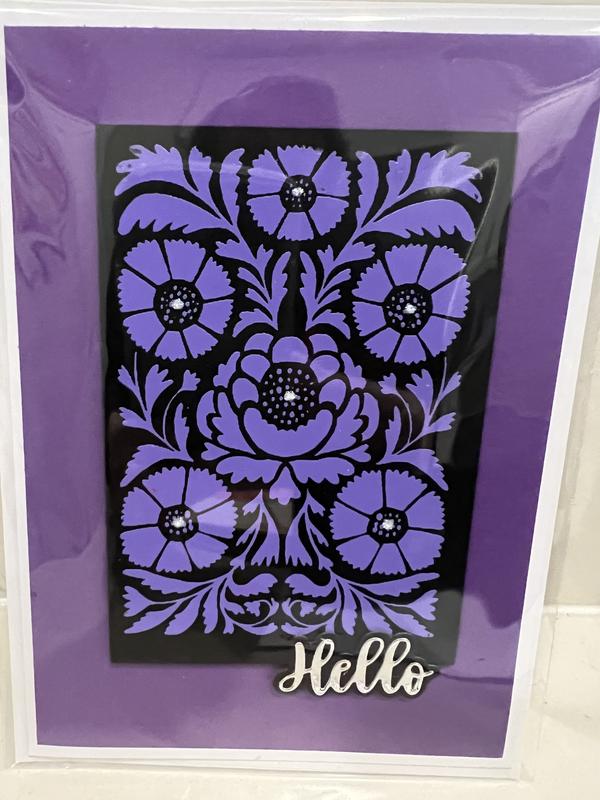 Diamond Press Retro Floral Screen Print Kit with Ink