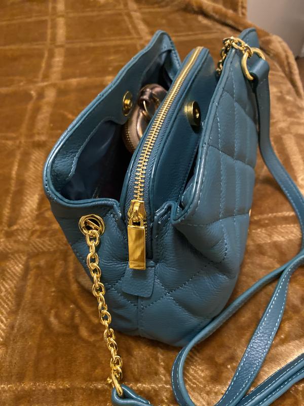 【SATIIIZ】Beckins Leather Crossbag Joy First Class Luxury Leather Quilted Chic Crossbody Bag