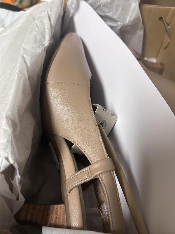 Clarks Zapatos De Tacón Kepley Vine Para Mujer, Piel Beige Cálida, 37.5 EU