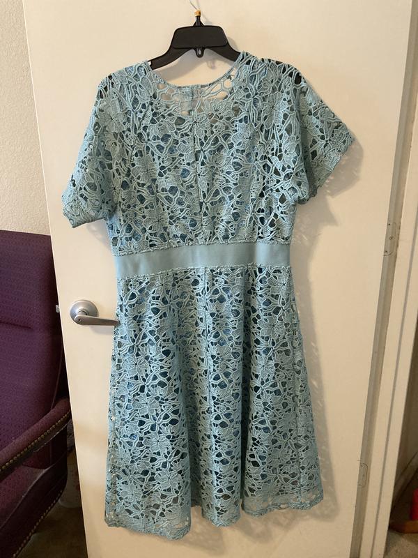 In Earnest Zip Front Lace Dress | HSN