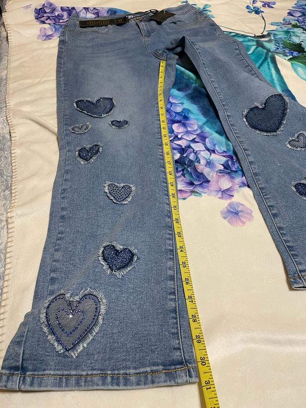 DG2 by Diane Gilman New Classic Stretch Heart Patch Straight-Leg